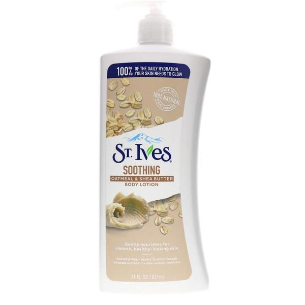 STIVES BODY LOTION USA NOURISH & SOOTHE OATMEAL & SHEA 21OZ/621ML