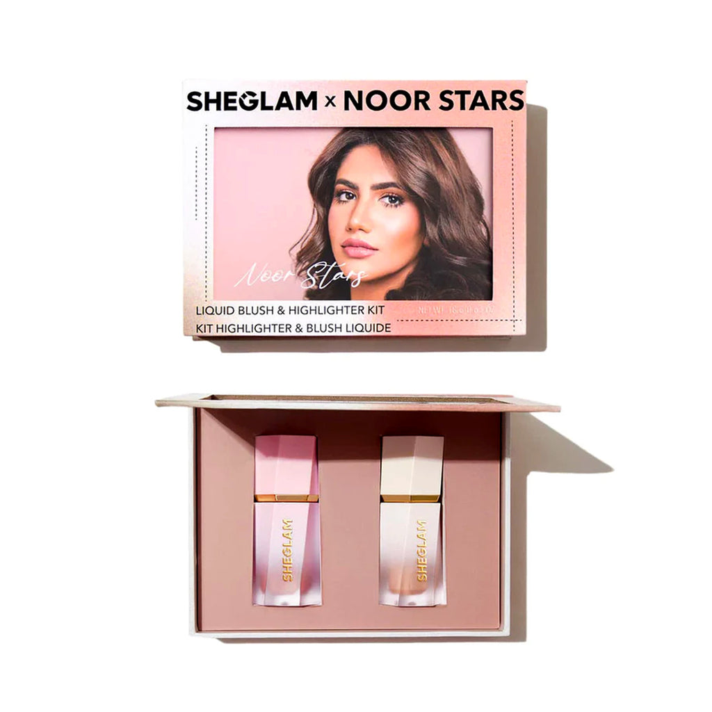 SHEGLAM X NOOR STARS Liquid Blush & Highlighter Kit