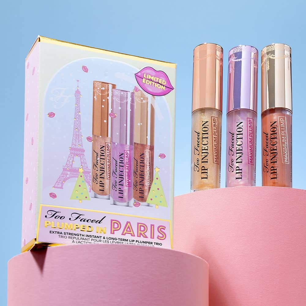 Too faced Plumped in Paris Lip Injection Maximum Plump Trio