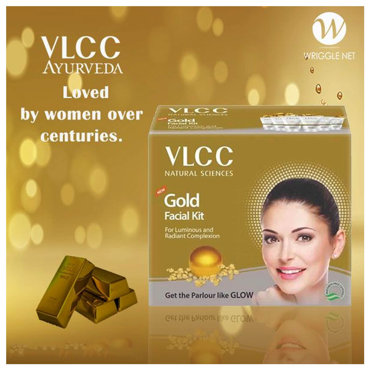 VLCC Gold Single Facial kit TUBE PACK
