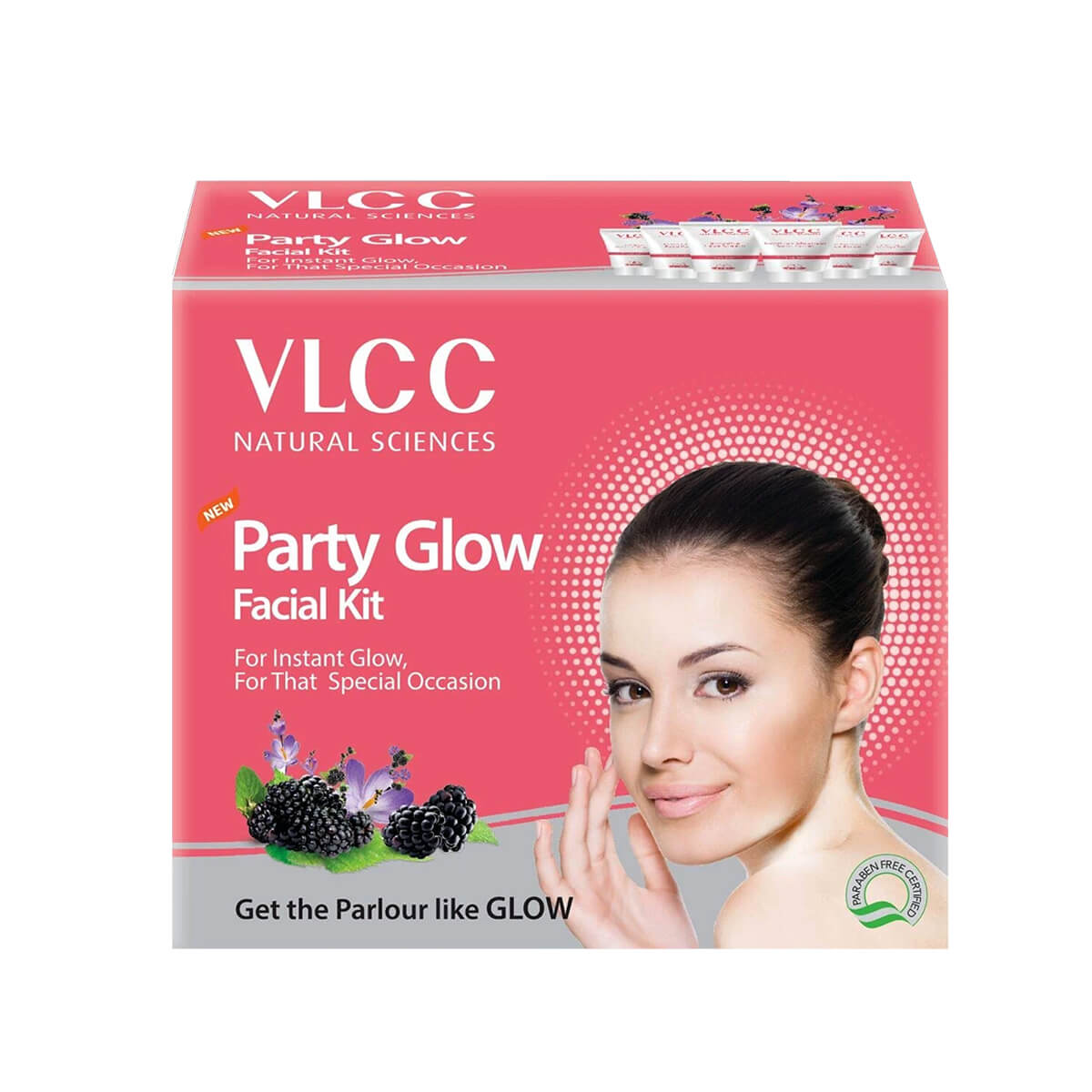 VlCC Party Glow Single Facial Kit TUBE PACK