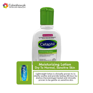 Shop Cetaphil Moisturizing Lotion Dry To Normal, Sensitive Skin (FACE/BODY) Online in Pakistan - ColorshowPk 