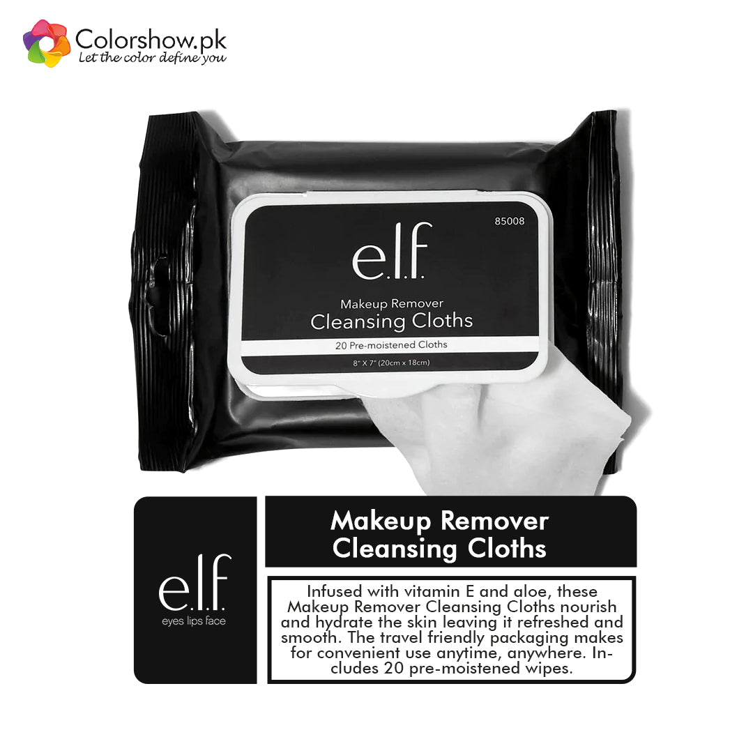 Shop ELF Makeup Remover Cleansing Cloths Online in Pakistan - ColorshowPk 